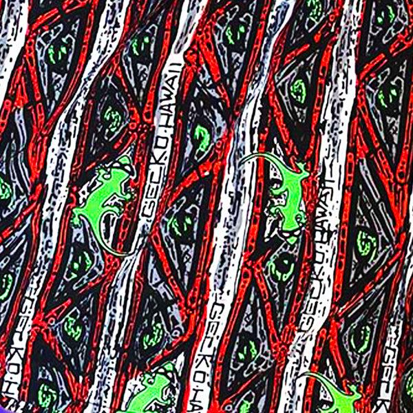 Gecko Hawaii The Classic Gecko Red Stripe Volleys