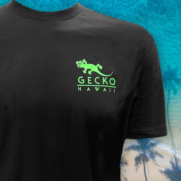 Gecko Hawaii The Gecko Islands - 1987 Black Tee