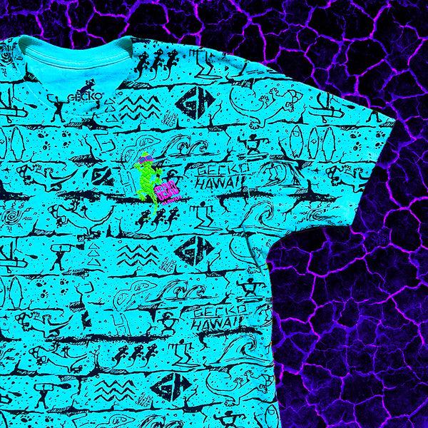 Gecko Hawaii The Original "Gecko Wall" Lagoon Blue