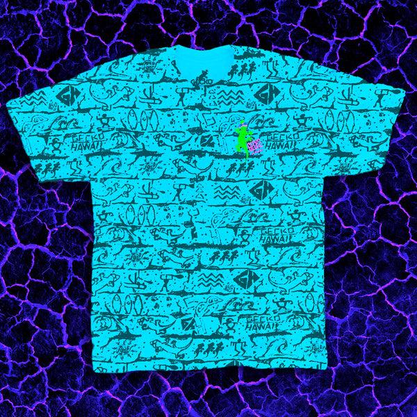 gecko hawaii The Original "Gecko Wall" Lagoon Blue