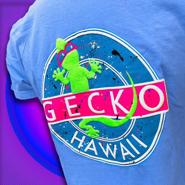 Gecko Hawaii Vinyl Gecko: HYPERFLASH Blue-to-White