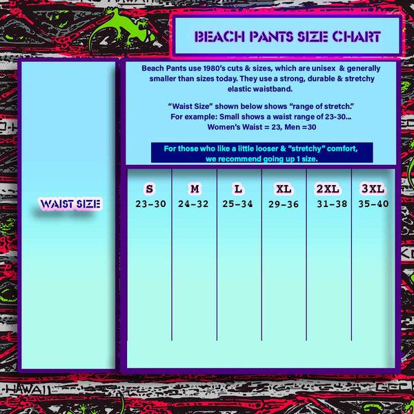 gecko hawaii Wave Beach Pants Blue
