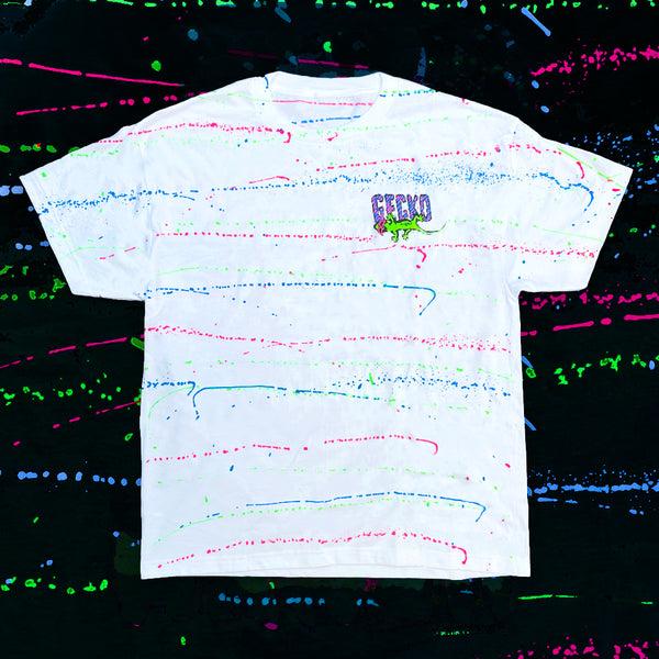 Gecko Hawaii Gecko Mania - Experimental 1988 Hand Painted Splatter