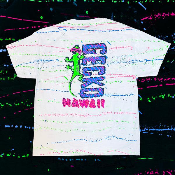 gecko hawaii Gecko Mania - Experimental 1988 Hand Painted Splatter