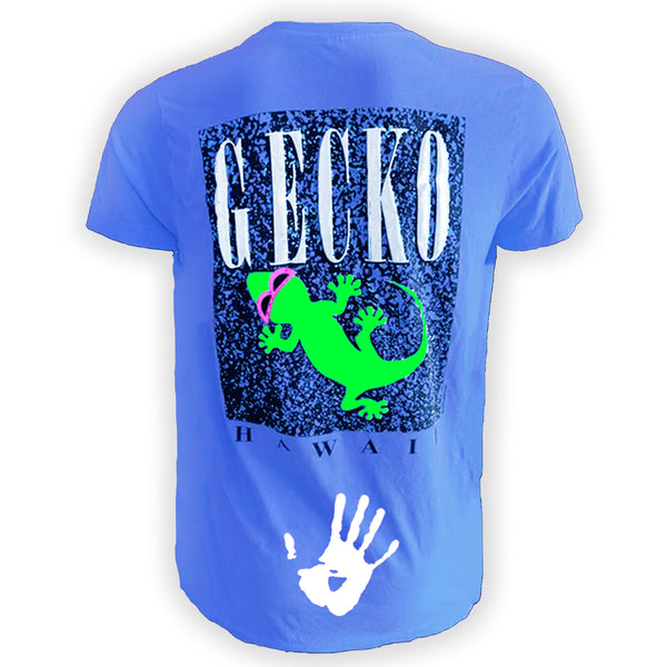gecko hawaii Gecko Marble HYPERFLASH Blue-To-White Tee
