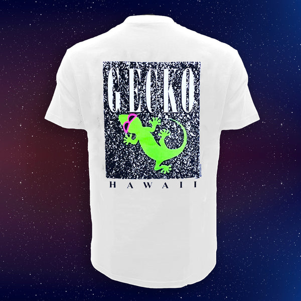 gecko hawaii Gecko Marble - White Cotton Radstrike Tee