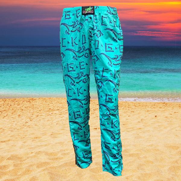 Gecko Hawaii Gecko Petro Neon Mint Beach Pants (1988)