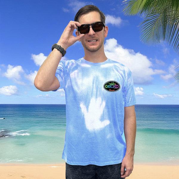 Gecko Hawaii Gecko Racing Hyper Flash Blue To White Tee