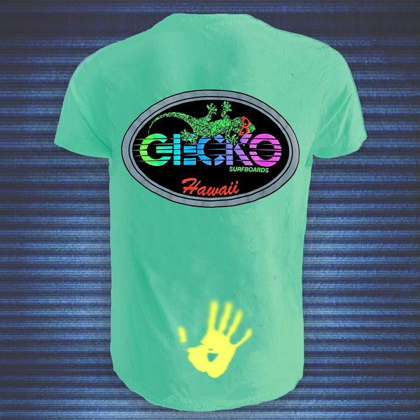 gecko hawaii Gecko Racing Hyper Flash Green to Yellow Tee gecko hawaii Gecko Racing Hyper Flash Green to Yellow Tee