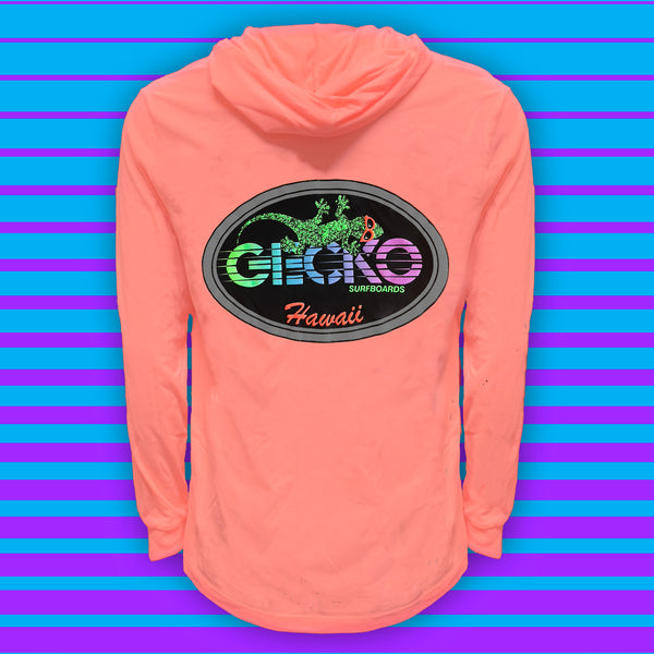 gecko hawaii Gecko Racing Surfboards - Mango Freeze HoodTEE
