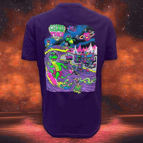 gecko hawaii Gecko Space Tiki: 1980's Grape Smash Tee