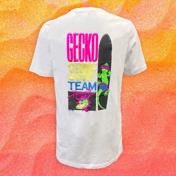 Gecko Hawaii Gecko Surf Team '89 Classic White Beach Tee