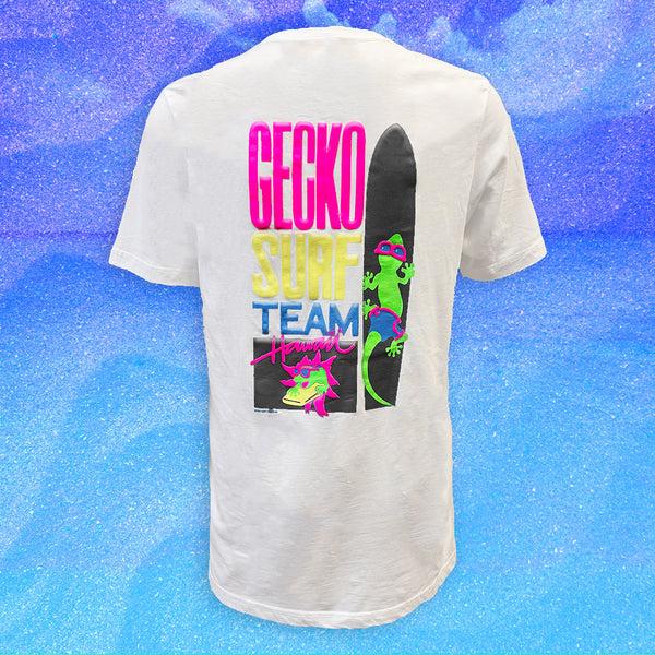 gecko hawaii Gecko Surf Team '89 Classic White Beach Tee