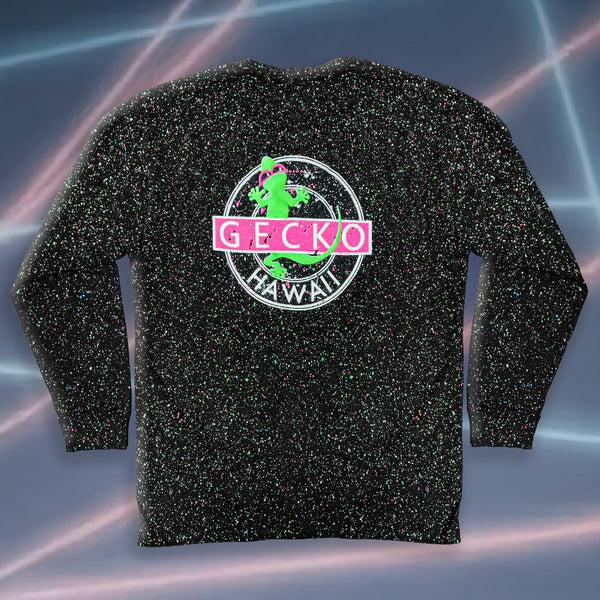 gecko hawaii Gecko Vinyl Glow In The Dark Splatter Long Sleeve