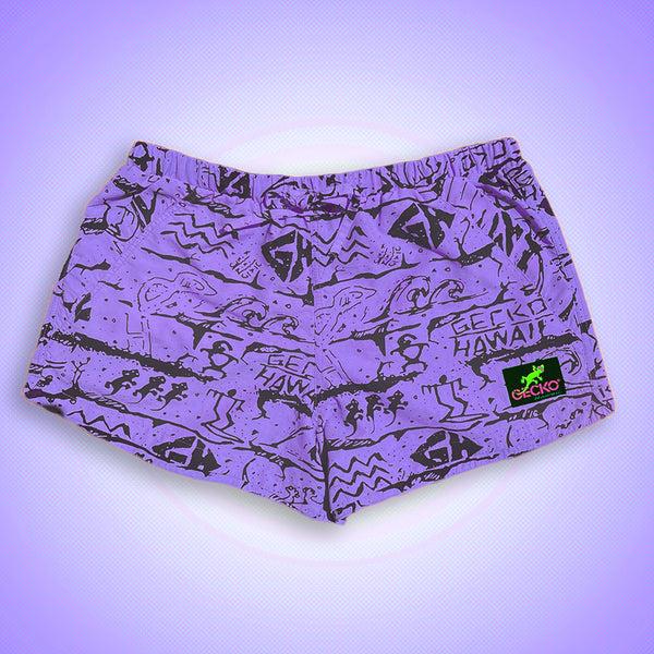 gecko hawaii Gecko Wall - Neon Purple Beach Runners (Unisex)