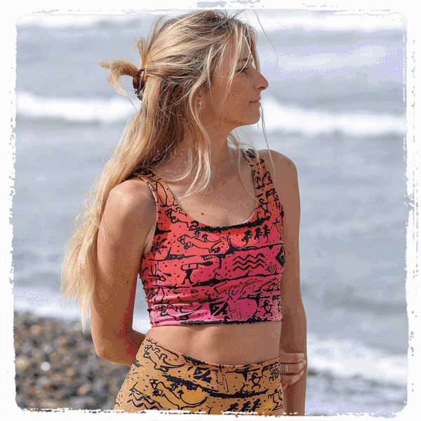 Gecko Hawaii Gecko X WERKSHOP SURF+SUNSET Reversible Top