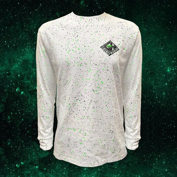 Gecko Hawaii Glow In The Dark Space Dust Splatter Long Sleeve