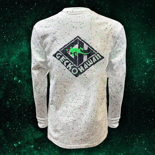 gecko hawaii Glow In The Dark Space Dust Splatter Long Sleeve gecko hawaii Glow In The Dark Space Dust Splatter Long Sleeve