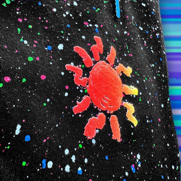 Gecko Hawaii GLOW SUMMER SPLATTER BLACK Joggers Limited Edition