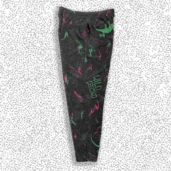 Gecko Hawaii Iconic 1988 Wild Gecko Multiverse Beach Pants - Black