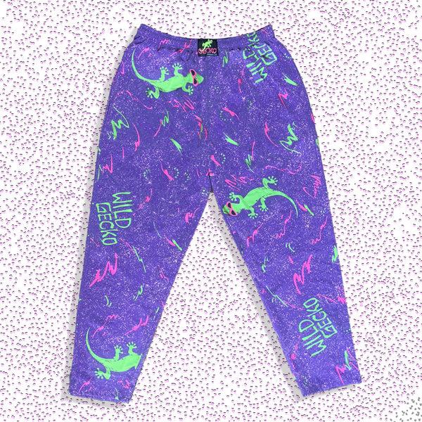 Gecko Hawaii Iconic 1988 Wild Gecko Multiverse Beach Pants - Purple