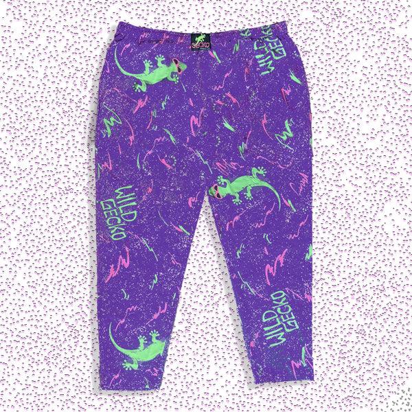 gecko hawaii Iconic 1988 Wild Gecko Multiverse Beach Pants - Purple