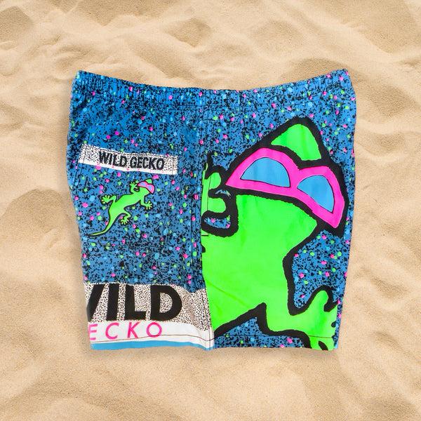 Gecko Hawaii Iconic 1989 Gecko Wrap Blue Splatter Volley