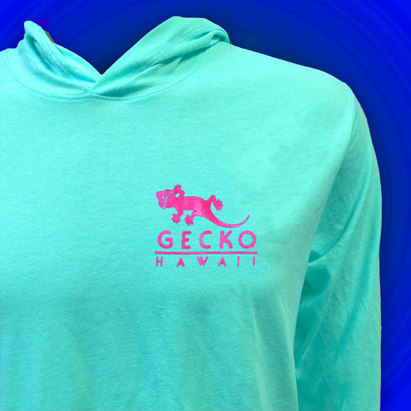 Gecko Hawaii Island Treasure '89 - Neon Lost Bermuda HoodTEE