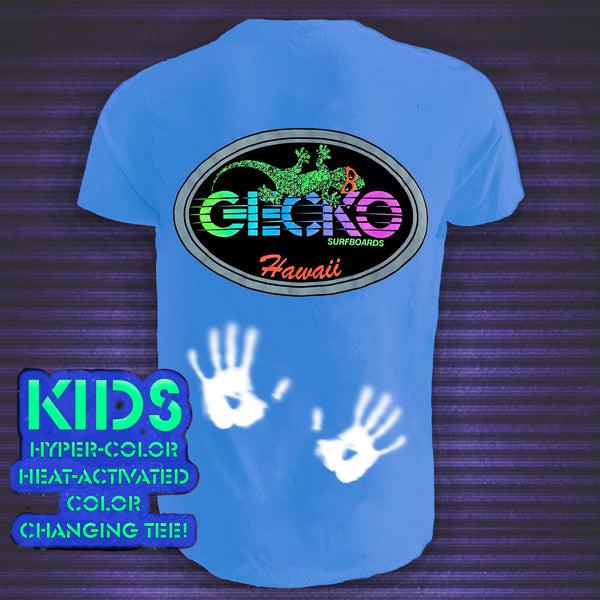 gecko hawaii Kids Hyper Flash Blue to White Tee - Gecko Racing