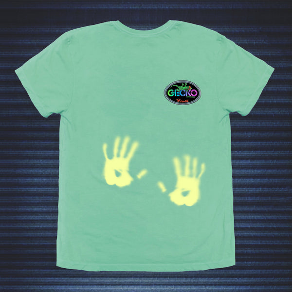 Gecko Hawaii Kids Hyper Flash Green To Yellow Gecko Racing Tee