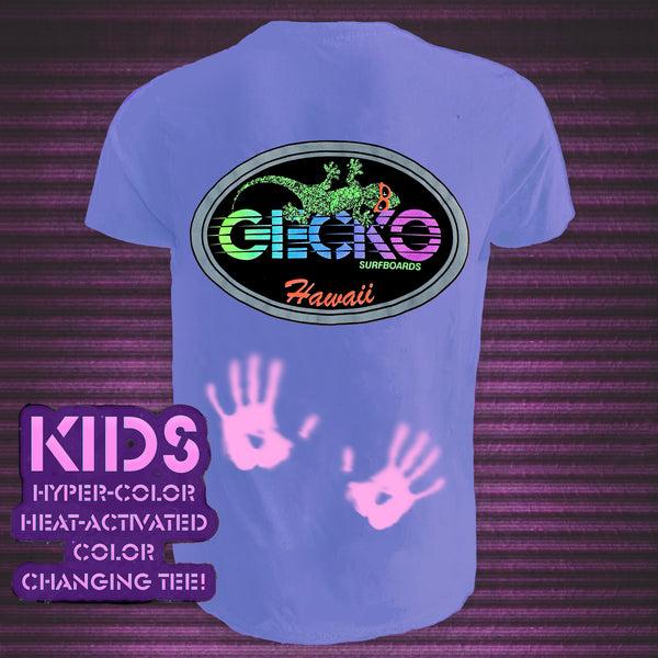 gecko hawaii Kids Hyper Flash Purple to Pink Tee - Gecko Racing