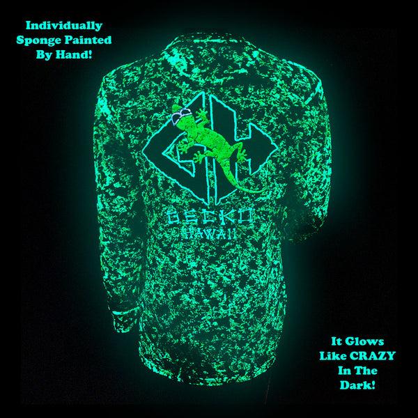 gecko hawaii Lava Rock - 1988 GITD Sponge Paint Long Sleeve (Limited Edition)