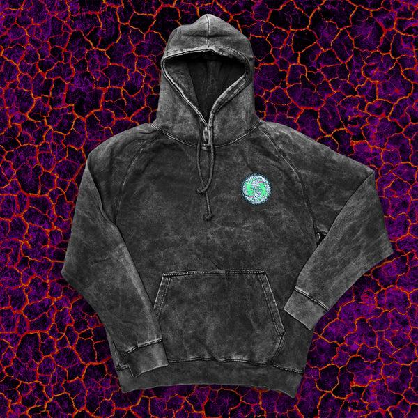 Gecko Hawaii Lava Rock Legends - Nazar X Gecko 5 - Black Acid Wash Hoodie