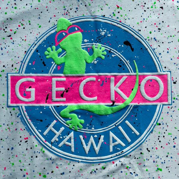 Gecko Hawaii Limited Edition Glow In The Dark Vinyl Gecko Splatter