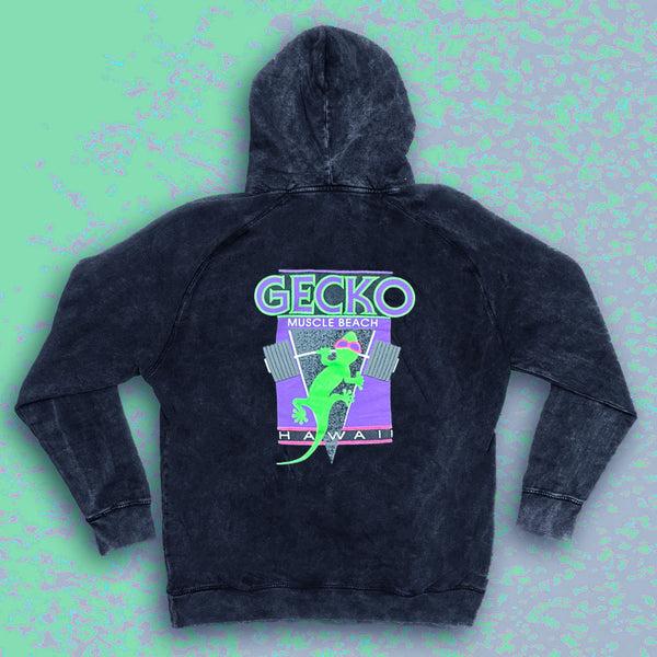 gecko hawaii Muscle Beach V2 1988 Vintage Dye Hoodie