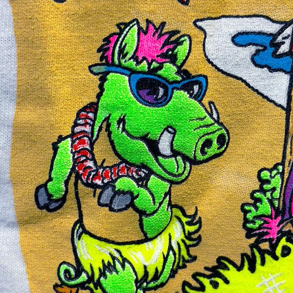 Gecko Hawaii Original Party Animal: 1980's Soft Blue Tee