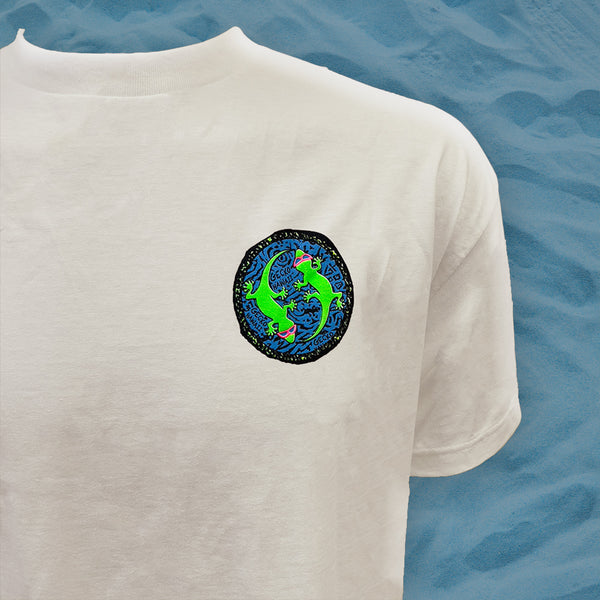 Gecko Hawaii Original Party Animal - Gecko X Nazar Natural Off-White Beefy Tee