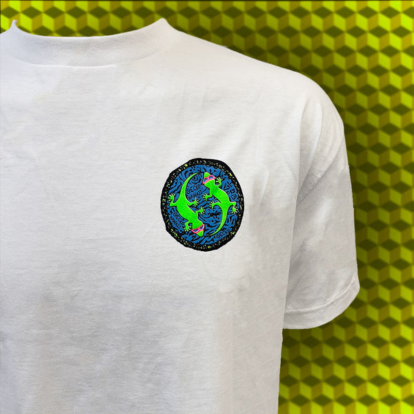 Gecko Hawaii Original Party Animal: Gecko X Nazar White Tee