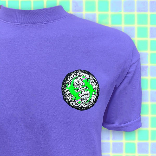 Gecko Hawaii Pop-Up Pool Party - SECRET Purple (Single Stitch)