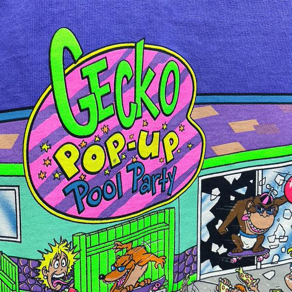 Gecko Hawaii Pop-Up Pool Party - SECRET Purple (Single Stitch)