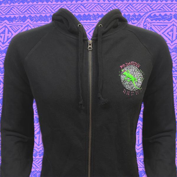 Gecko Hawaii Primitive Gecko Hoodie - Womens Premium Zip