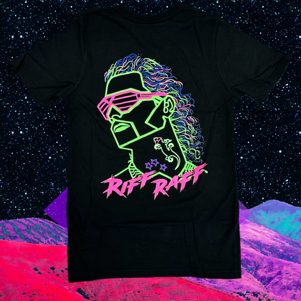 gecko hawaii Riff Raff Million Dollar Mullet- Black Beach Tee