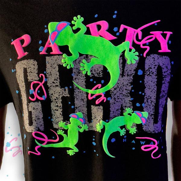 Gecko Hawaii SECRET Reflective Black 1989 Party Gecko Long Sleeve