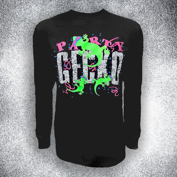 gecko hawaii SECRET Reflective Black 1989 Party Gecko Long Sleeve