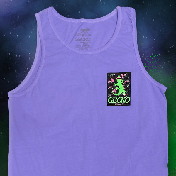 Gecko Hawaii Space Gecko - HyperFlash Color Change Tank Top Purple
