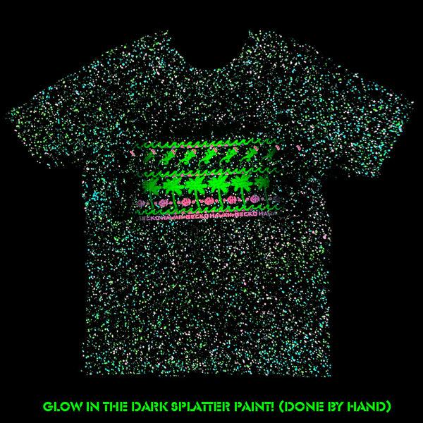 Gecko Hawaii Surf N' Sun - Summer Splatter White Glow Tee