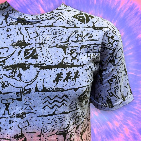 Gecko Hawaii Wall Tie-Dye Purple Candy/Pink Cherry Split