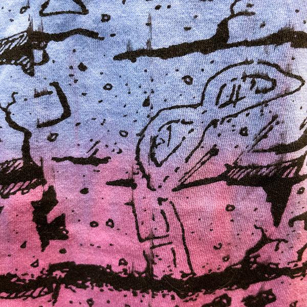 Gecko Hawaii Wall Tie-Dye Purple Candy/Pink Cherry Split