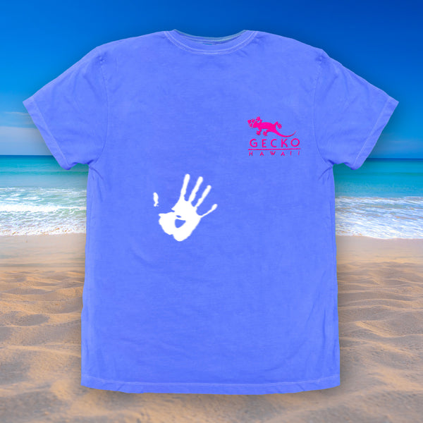 Gecko Hawaii Wild Gecko Islands - Hyper Flash Color Change Blue To White T-Shirt