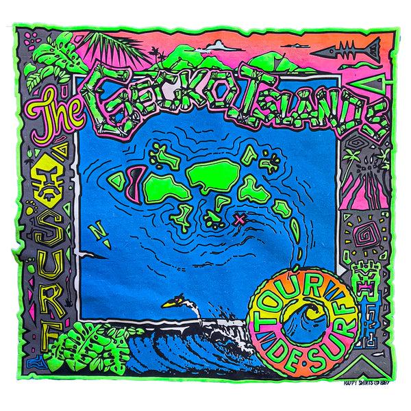 Gecko Hawaii Wild Gecko Islands - Hyper Flash Color Change Purple To Pink T-Shirt